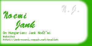 noemi jank business card